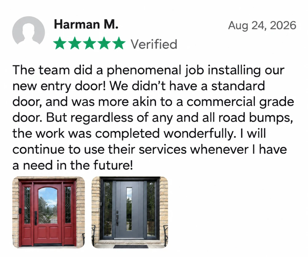 5-star Verified review screenshot from Harman M.